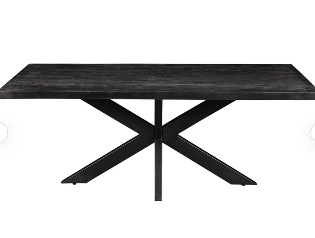 Table à manger en bois de manguier 240x100 cm - PARFAIT ÉTAT, Maison & Meubles, 100 à 150 cm, 200 cm ou plus, Cinq personnes ou plus