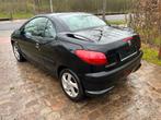 Peugeot 206 CC 1.6i 16v / 207.370 km / benzine, Auto's, Peugeot, 4 zetels, Zwart, 4 cilinders, Cabriolet