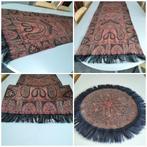 Lot 2 chemins de table ou meuble vintage en tissage laine, Enlèvement ou Envoi, Comme neuf, Intérieur