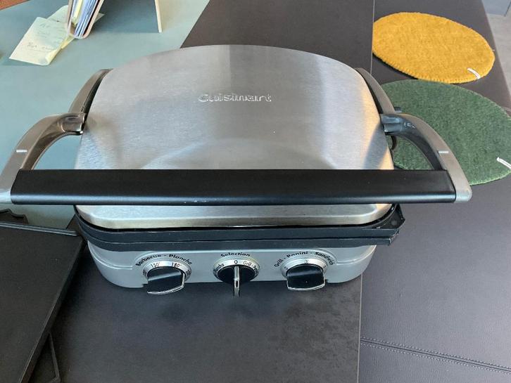 Grill Cuisinart, Electroménager, Plaques de gril, Comme neuf, Gril de table, Enlèvement