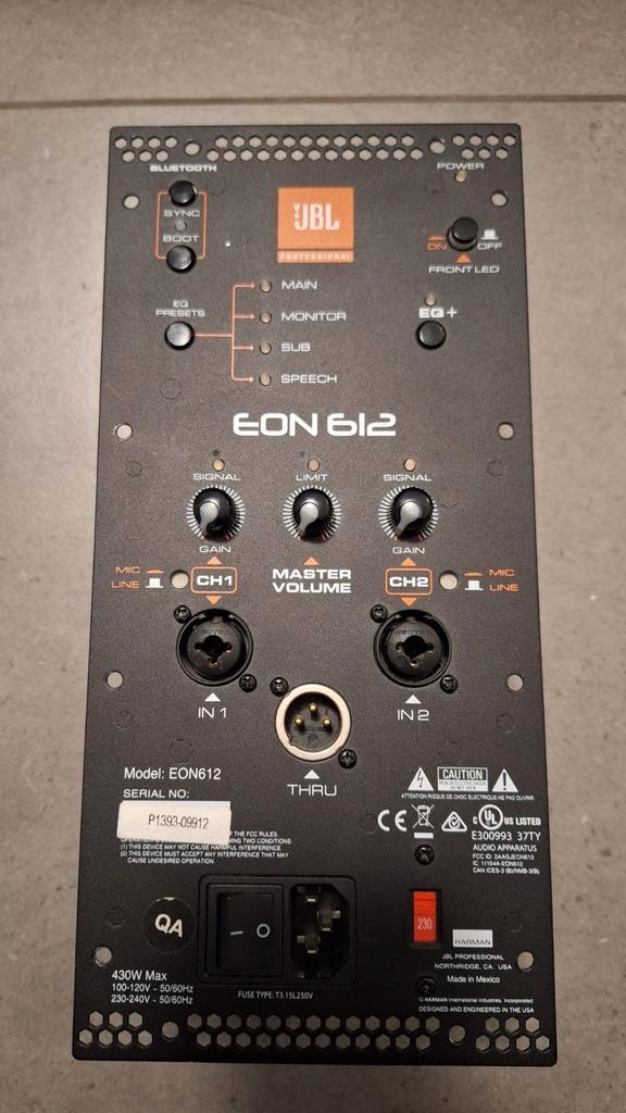 JBL EON 612, Audio, Tv en Foto, Versterkers en Ontvangers, Zo goed als nieuw, Ophalen of Verzenden