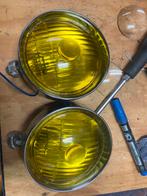 2 gele zij koplampen voor Harley, Motoren, Ophalen of Verzenden