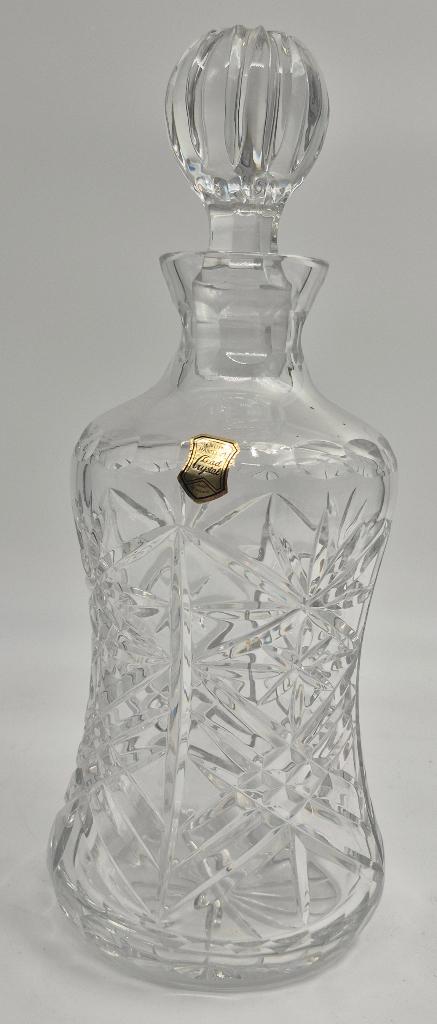 kristallen decanteerfles, Maison & Meubles, Cuisine | Ustensiles de cuisine, Utilisé, Enlèvement ou Envoi