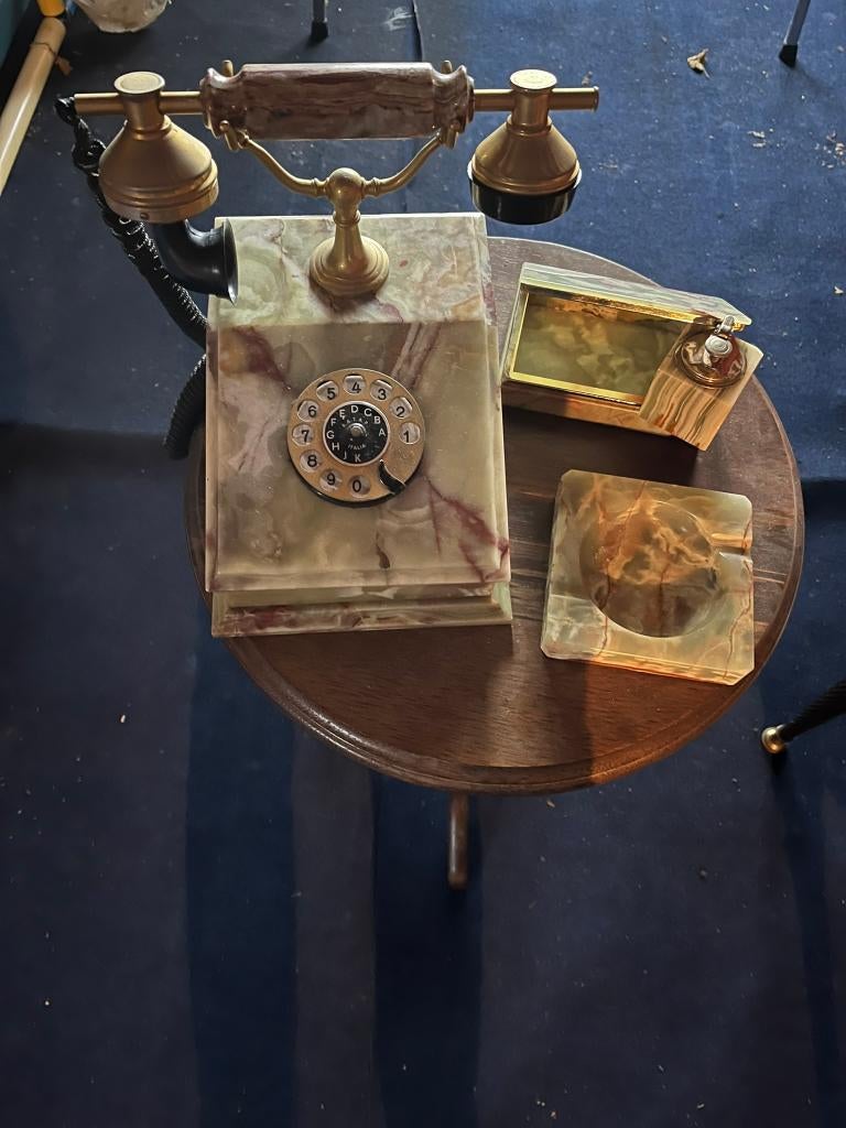 telefoon, Telecommunicatie, Ophalen, Gebruikt, Met draaischijf