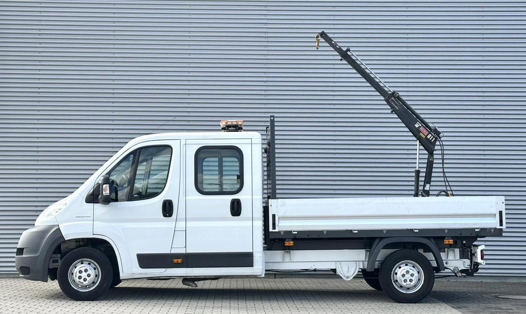 Fiat Ducato 33 2.3 HIAB CRANE DC Dubbele cabine met Kraan, Autos, Camionnettes & Utilitaires, Euro 5, Achat, 4 portes, Entreprise