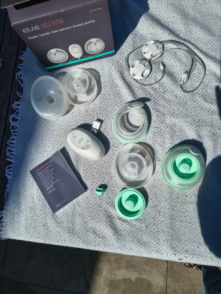Elvie Stride dubbele borstkolf, Kinderen en Baby's, Babyvoeding en Toebehoren, Ophalen, Zo goed als nieuw, Borstkolf