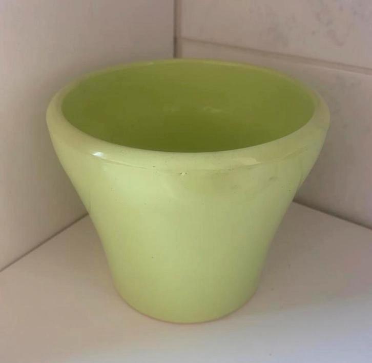 Cache pot de fleurs Vert, Jardin & Terrasse, Pots de fleurs, Comme neuf, Enlèvement