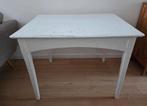 Stevig en karaktervol wit eiken volhouten tafeltje, Huis en Inrichting, Ophalen, Gebruikt, 50 tot 100 cm, Eikenhout