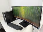 Hp pc met 34” monitor, Computers en Software, 8 GB, Refurbished, SSD, Intel Core i5