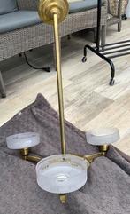 Koperen luster, Huis en Inrichting, Ophalen, Gebruikt, Glas