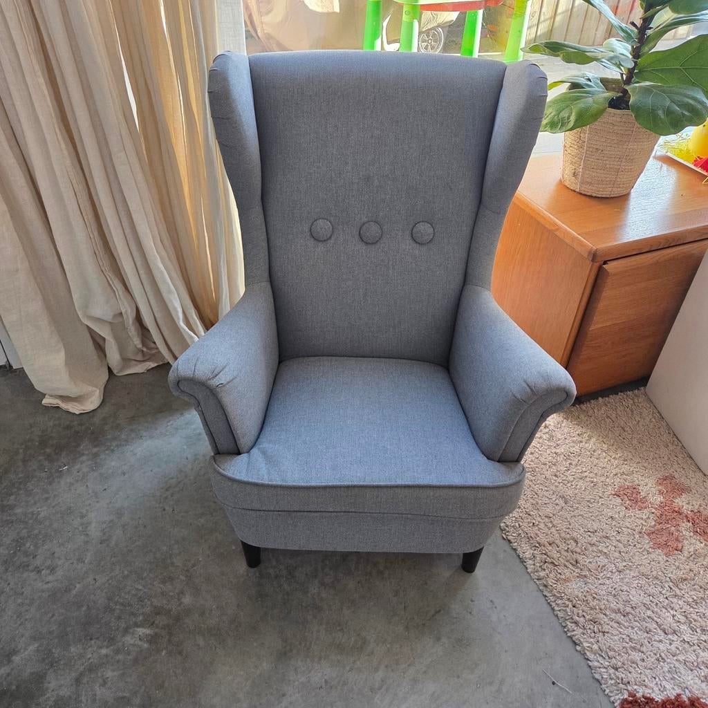 Kinderfauteuil Strandmon grijs ikea, Huis en Inrichting, Fauteuils, Ophalen
