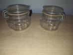 2 voorraadpotten, Huis en Inrichting, Keuken | Potten en Pannen, Ophalen of Verzenden, Zo goed als nieuw, Glas, Pot, Bus of Blik