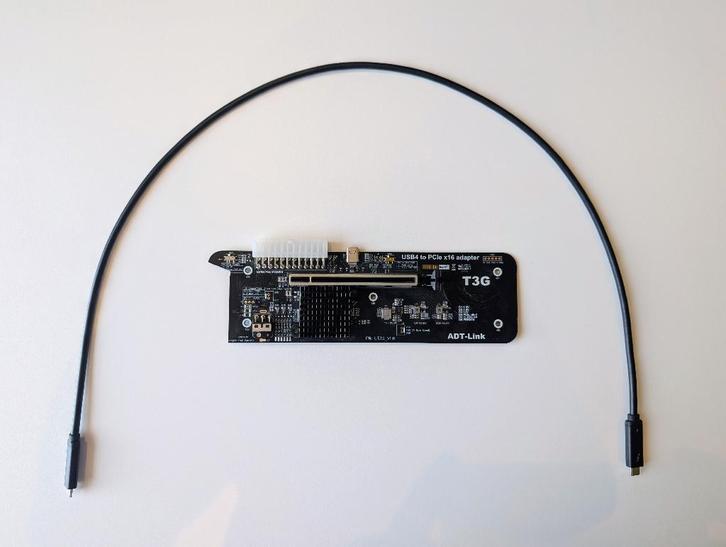 ADT-Link UT3G v1.6 eGPU bord (PCIe Gen4 x4), Informatique & Logiciels, Cartes vidéo, Utilisé, Autres chipsets, PCI-Express 4.0