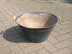 Verzinkte ronde kom, Ophalen, Gebruikt, Metaal, Balkon