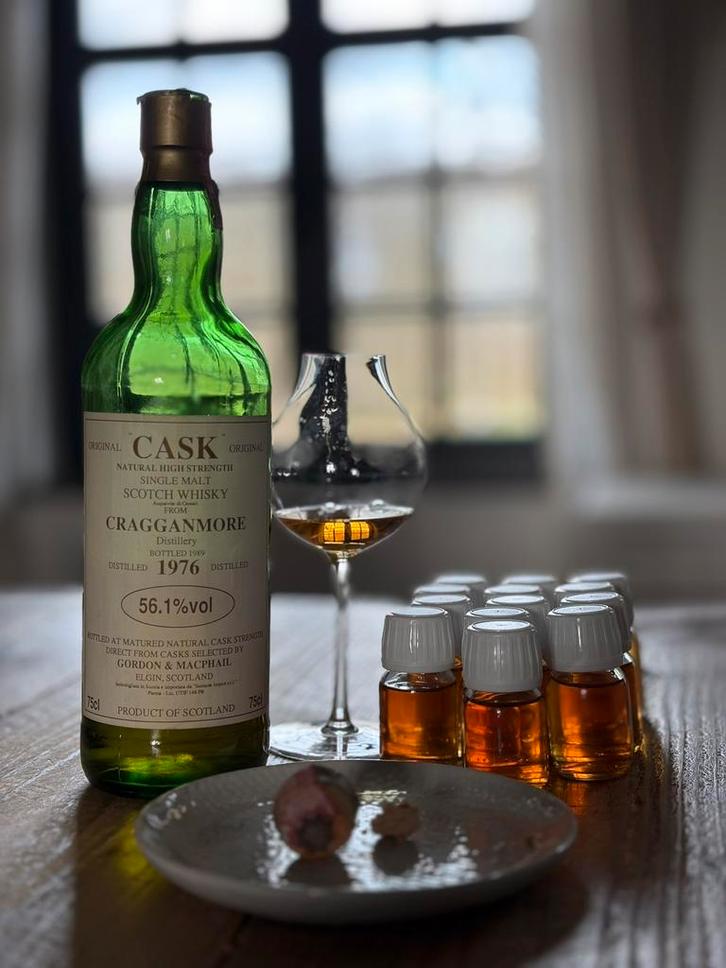 Whisky samples Cragganmore 1976 sestante, Verzamelen, Wijnen, Zo goed als nieuw, Ophalen