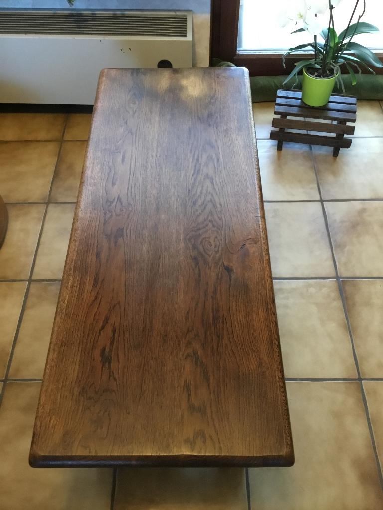 Table de salon, Enlèvement, Comme neuf, Chêne