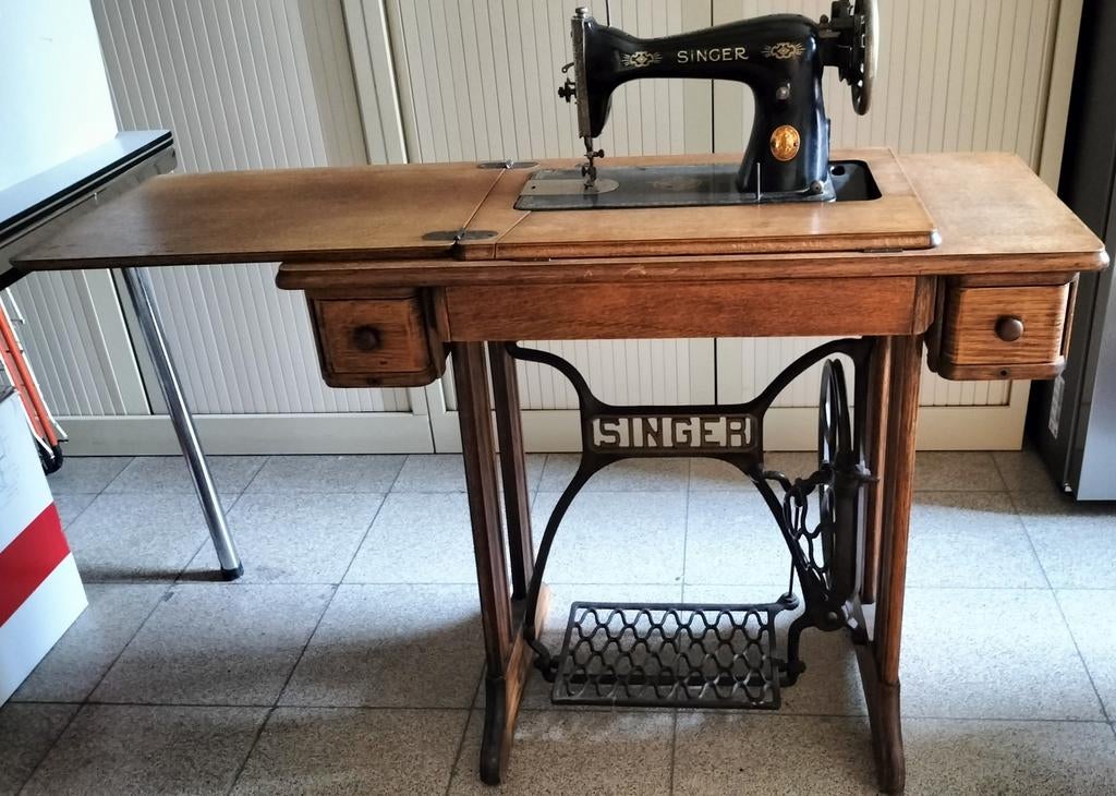 Singer naaimachine, Antiek en Kunst, Antiek | Naaimachines, Ophalen