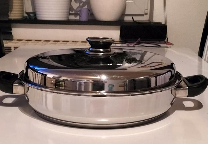 Grande casserole inox professionnelle avec thermomètre, Maison & Meubles, Cuisine | Casseroles & Poêles, Comme neuf, Casserole ou Cocotte-minute