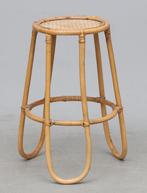 Tabouret de bar scandinave vintage en rotin, Enlèvement