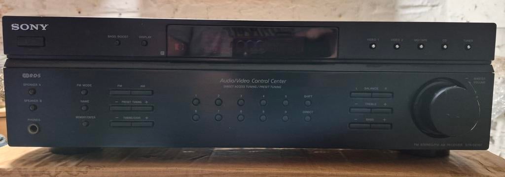 SONY STR-DE197 AM/FM-ontvangerversterker, Audio, Tv en Foto, Versterkers en Ontvangers, Gebruikt, Ophalen of Verzenden, Sony, 120 watt of meer