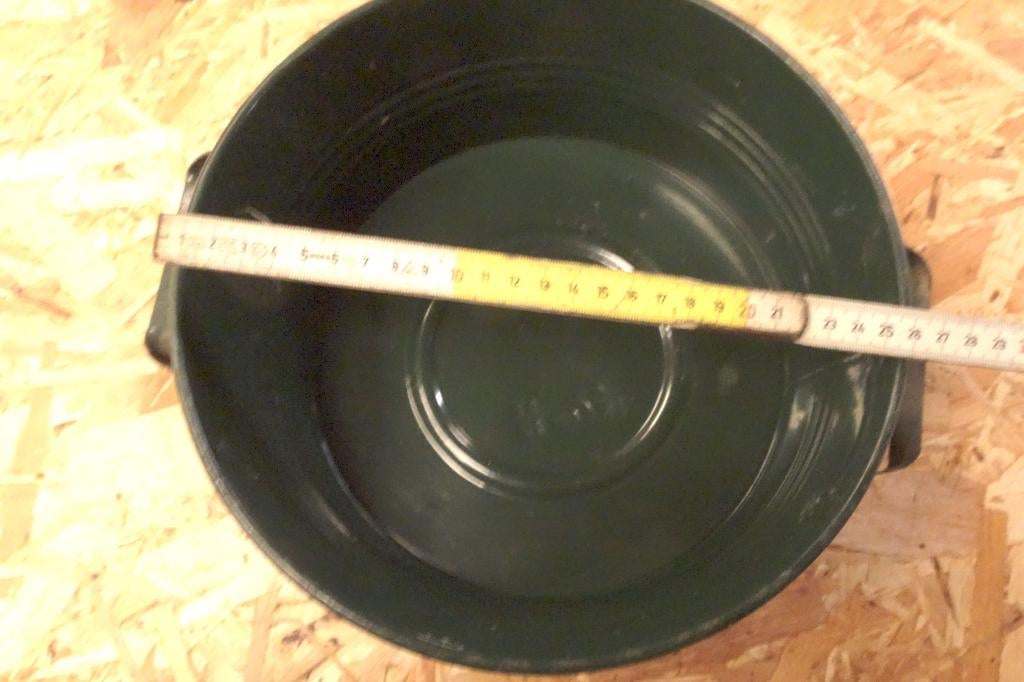 metalen bloempot, Zo goed als nieuw, Minder dan 40 cm, Balkon, Metaal