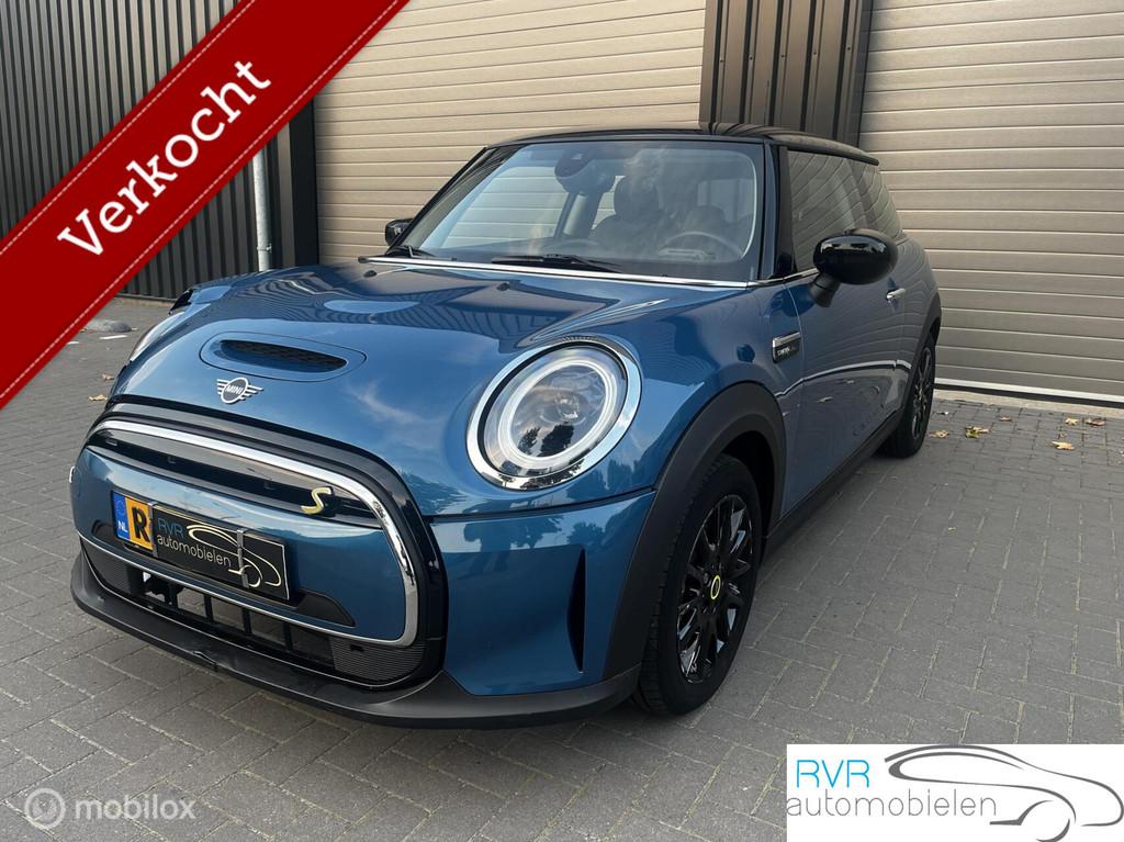 Mini Mini Electric Camden Edition 33 kWh, Auto's, 4 zetels, Gebruikt, Blauw, Leder en Stof