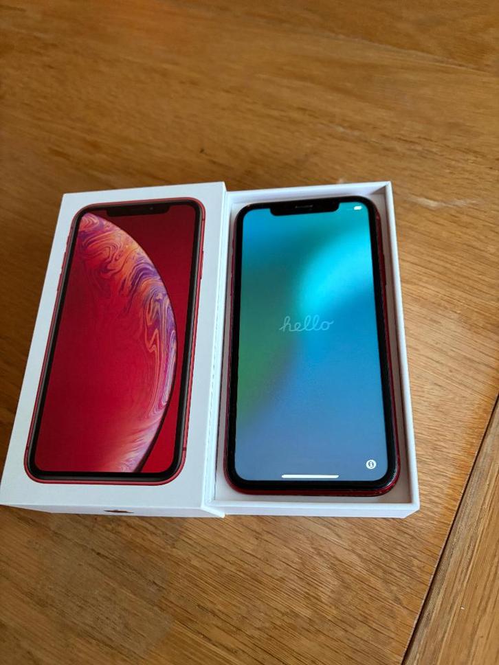 iPhone XR rood in perfecte staat, Telecommunicatie, Mobiele telefoons | Apple iPhone, Gebruikt, 64 GB, Zonder abonnement, Zonder simlock