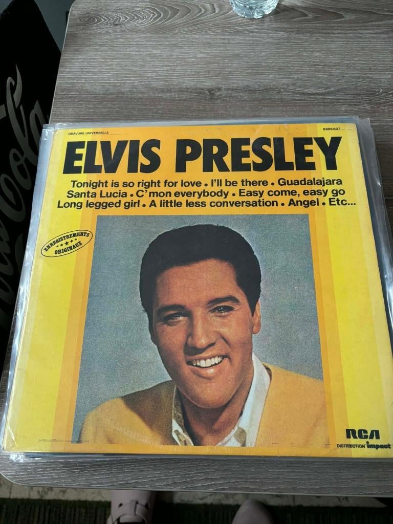 Elvis lp, Elvis Presley Franse persing, red label. 5 euro., CD & DVD, Vinyles | Rock, 12 pouces, Enlèvement ou Envoi, Utilisé