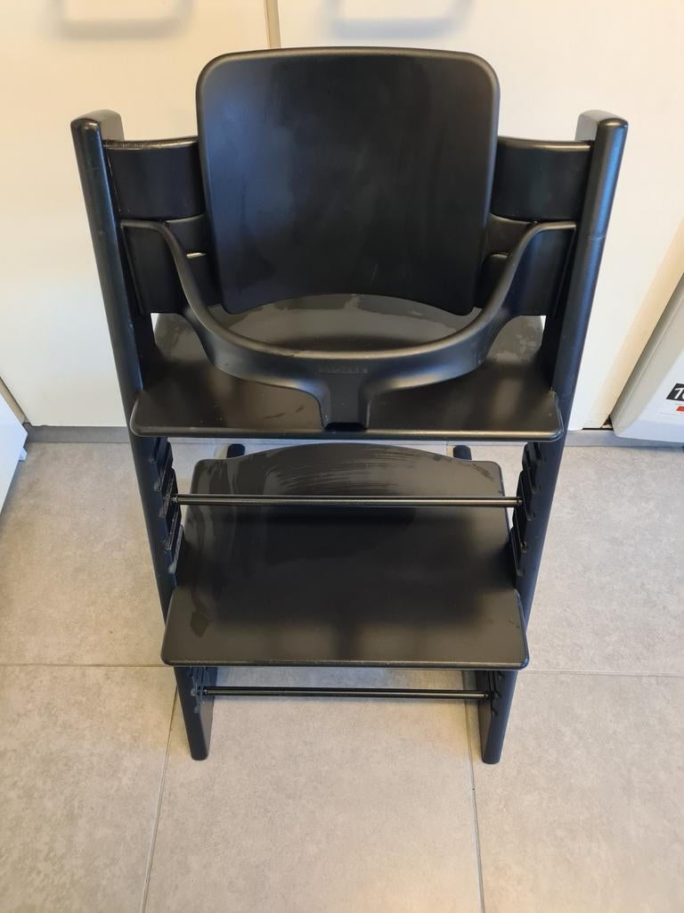 Trip trap eetstoel stokke zwart, Ophalen