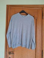 Pull large gris col en V coton taille L, Taille 42/44 (L), Gris, Axiome, Comme neuf