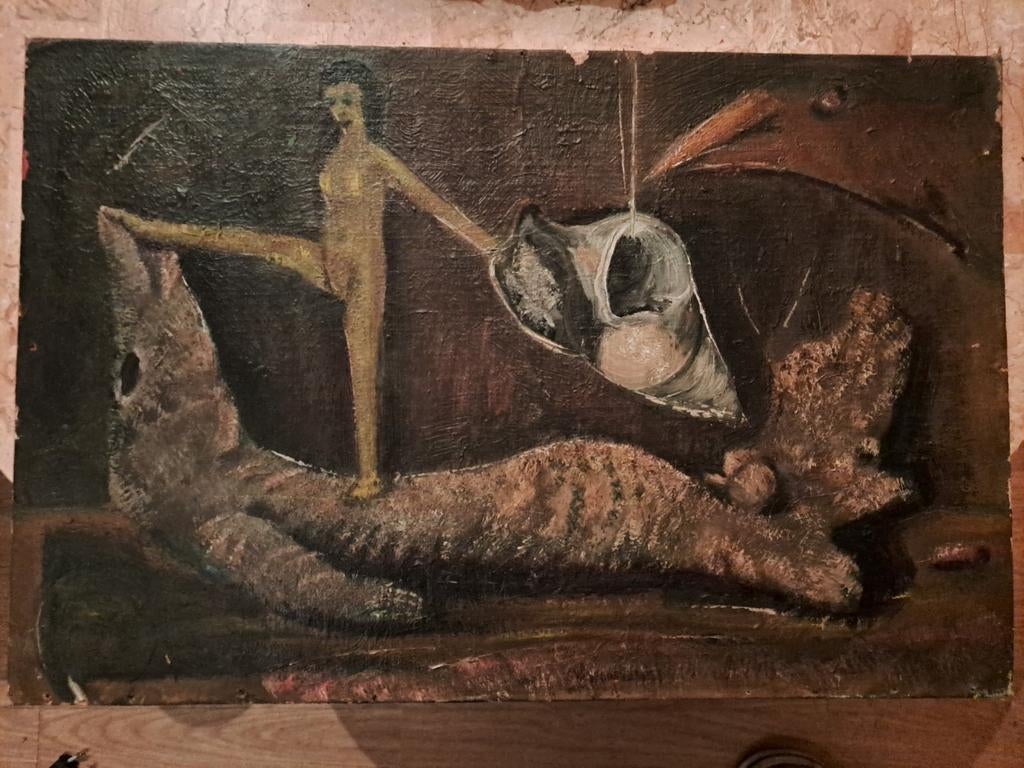 Rene Saey ( 1913 - 1996 )  Schilderij, Enlèvement ou Envoi