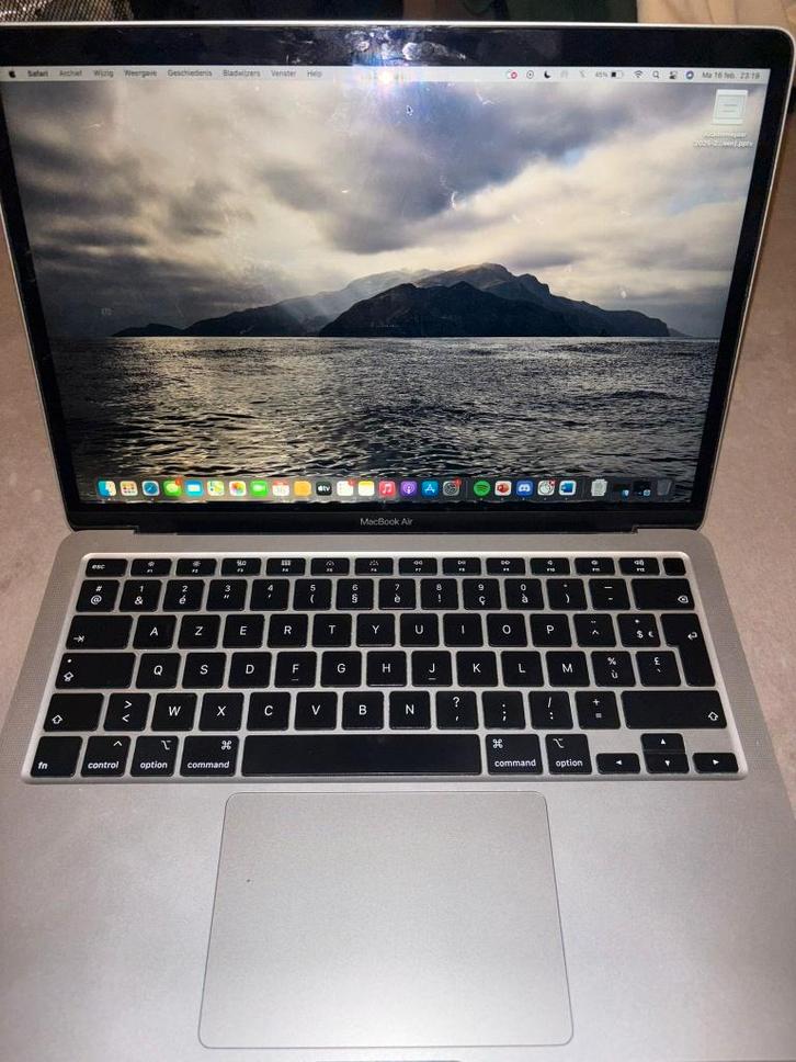 MacBook Air 256GB 2020, Informatique & Logiciels, Apple Macbooks, Utilisé, MacBook Air, 13 pouces, Moins de 2 Ghz, 256 GB, Azerty