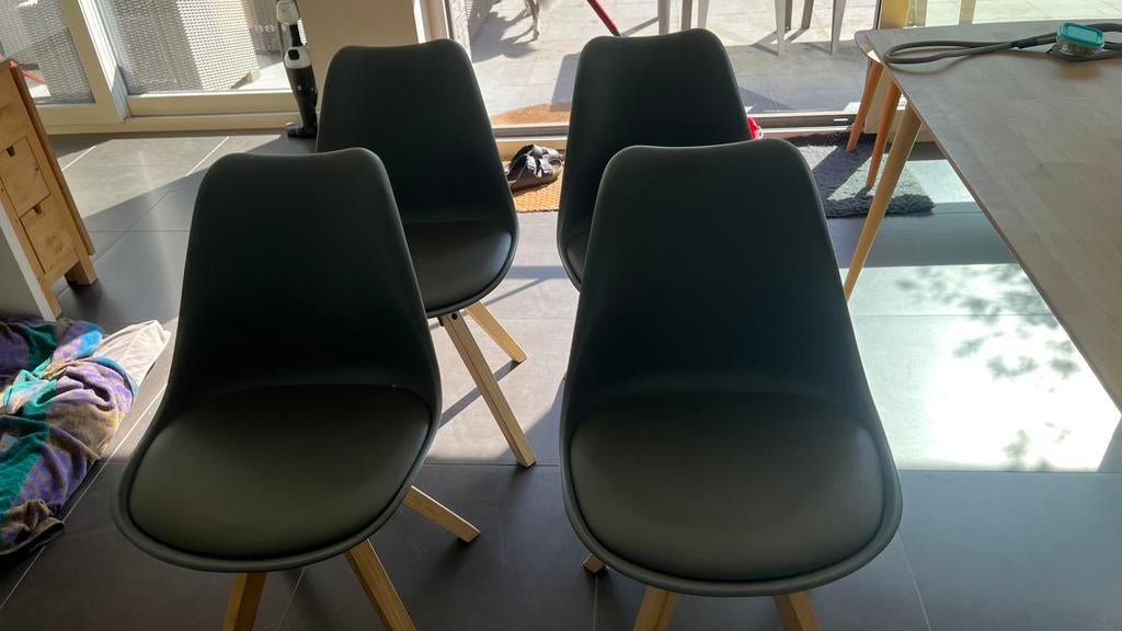 Mooie stoelen Scandinavisch design, Maison & Meubles, Chaises, Bois, Gris, Scandinavisch, Enlèvement