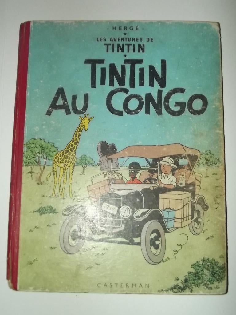 Tintin au Congo, Eén stripboek, Ophalen of Verzenden, Gelezen, Hergé
