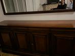 Kastanjehout kast met spiegel, Huis en Inrichting, Kasten | Dressoirs, Ophalen, Zo goed als nieuw