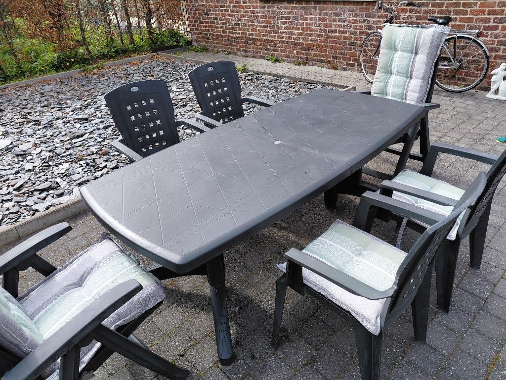 Tuinset "Hartman", Tuin en Terras, Ophalen, Kunststof, Gebruikt, 6 zitplaatsen