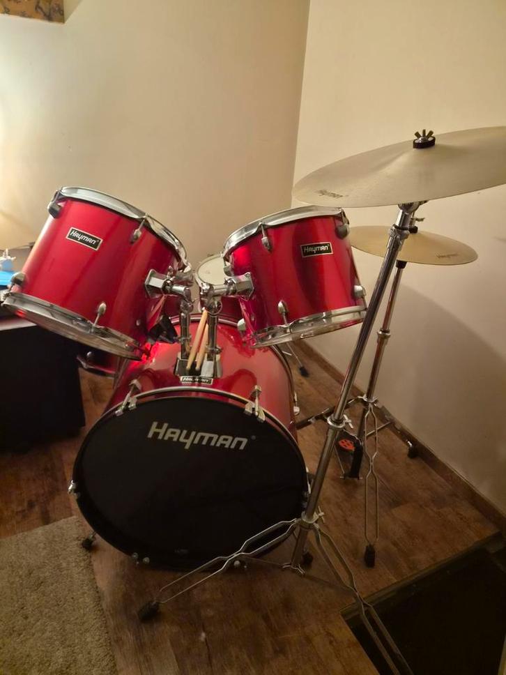 HAYMAN drumstel, Musique & Instruments, Batteries & Percussions, Utilisé, Autres marques, Enlèvement