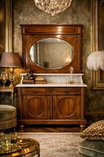 Commode Belle Epoque avec miroir et plateau en marbre, Enlèvement