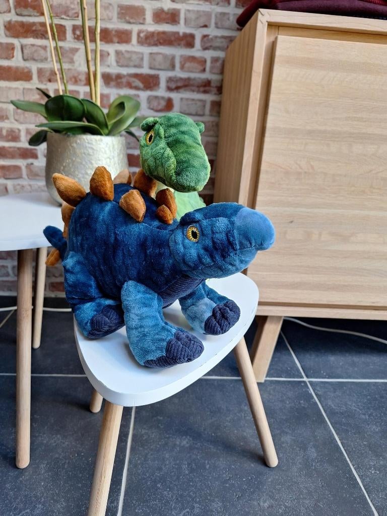 2 dino knuffels, NIEUW, Dinosaurus, Nieuw, Ophalen of Verzenden, Wasbaar