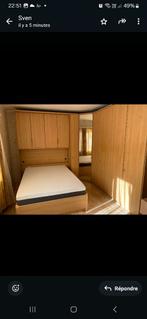 Lit. Garderobe, 200 cm ou plus, Comme neuf, Enlèvement, Autres essences de bois