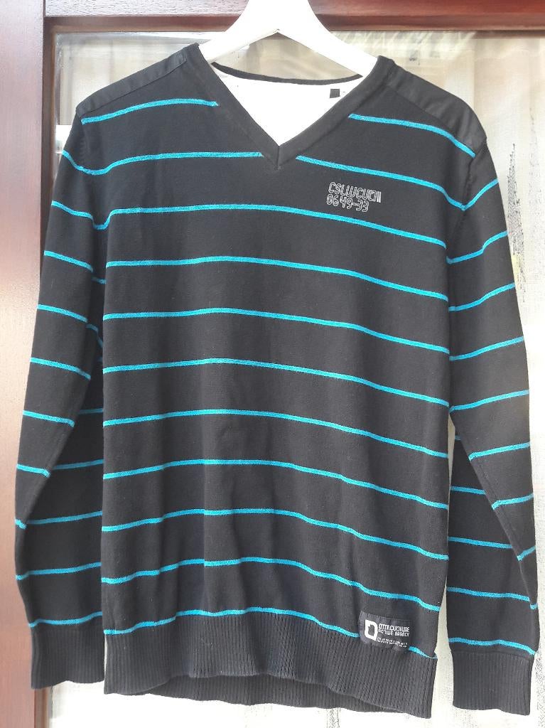 Gestreepte trui van C&A maat S/M, Vêtements | Hommes, Pulls & Vestes, Comme neuf, Taille 46 (S) ou plus petite, Enlèvement ou Envoi