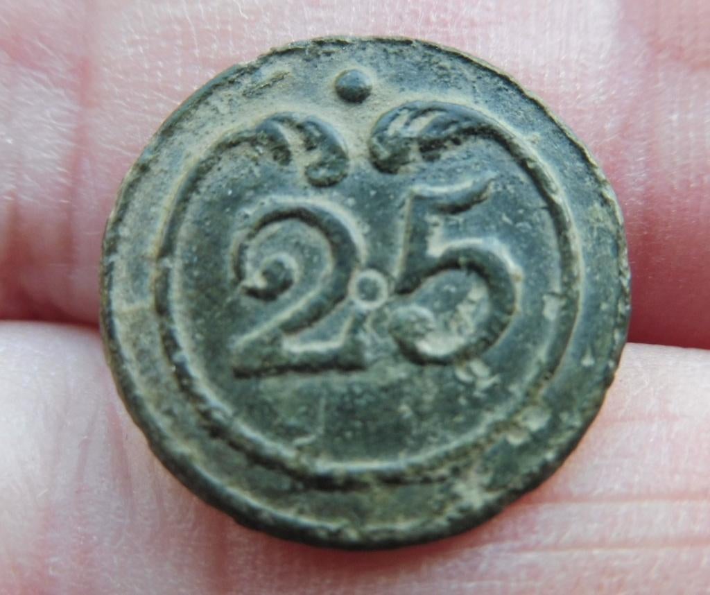 Uniforme français, nœud du 25e régiment, Waterloo 1815, Envoi, Armée de terre, Douilles ou Pièces de fouille