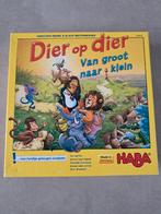 Haba spel ´dier op dier van groot naar klein´, Trois ou quatre joueurs, Enlèvement ou Envoi, Utilisé
