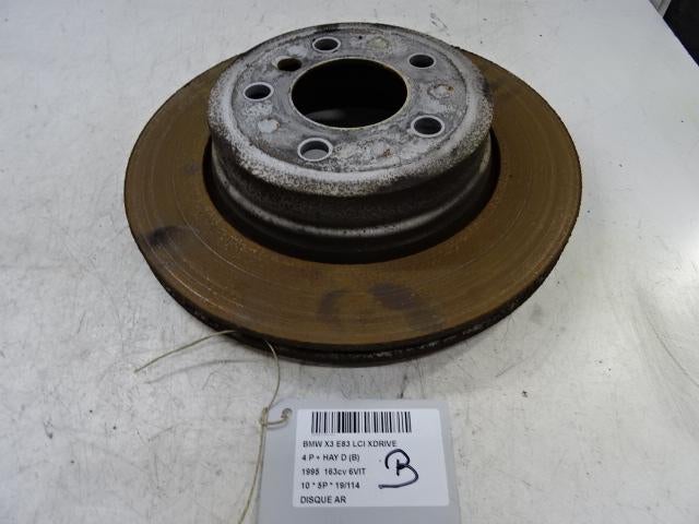 FREIN DISQUE ARRIÈRE BMW X3 (E83) (09-2003/08-2011), Utilisé, BMW