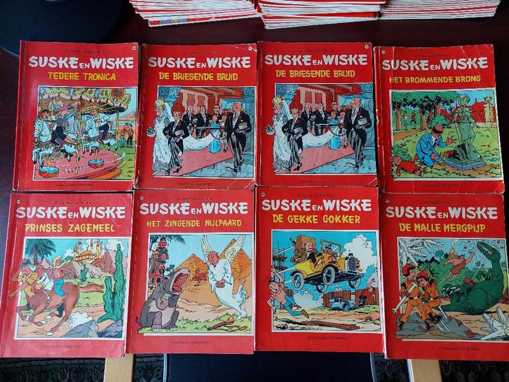 lot van 74 strips Suske en Wiske - 1ste druk, Livres, BD, Utilisé, Plusieurs BD, Enlèvement ou Envoi