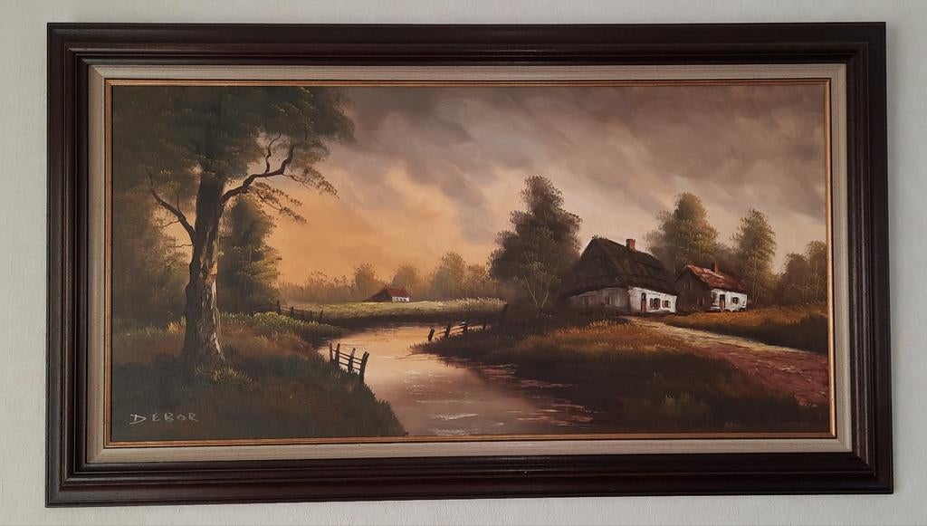 Schilderij - DEBOR, Antiek en Kunst, Kunst | Schilderijen | Klassiek, Ophalen