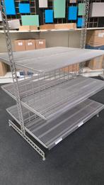 Metalen winkelrekken +/-9lm ook op te splitsen, Ophalen, Gebruikt