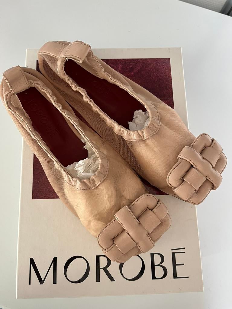 Ballerina’s Morobé, Kleding | Dames, Schoenen, Beige, Nieuw, Ballerina's, Ophalen of Verzenden