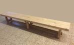 Tuinbankjes, tuintafels van balken sloophout / hardhout., Ophalen of Verzenden, Nieuw, Hout