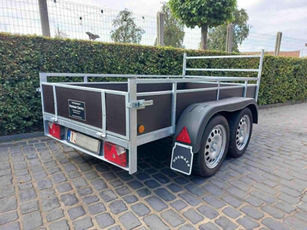 nieuwe ongeremde dubbelas aanhangwagen 257x128 met coc, Ophalen, Nieuw
